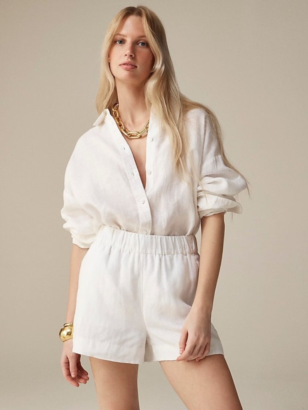 J. Crew Tropez Linen Shorts